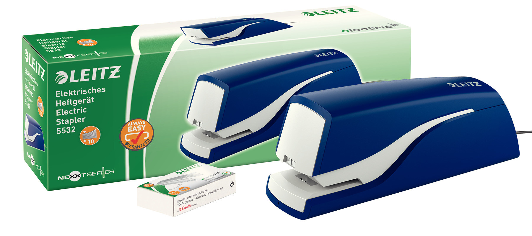 Zszywacz elektryczny Leitz Nexxt Series niebieski