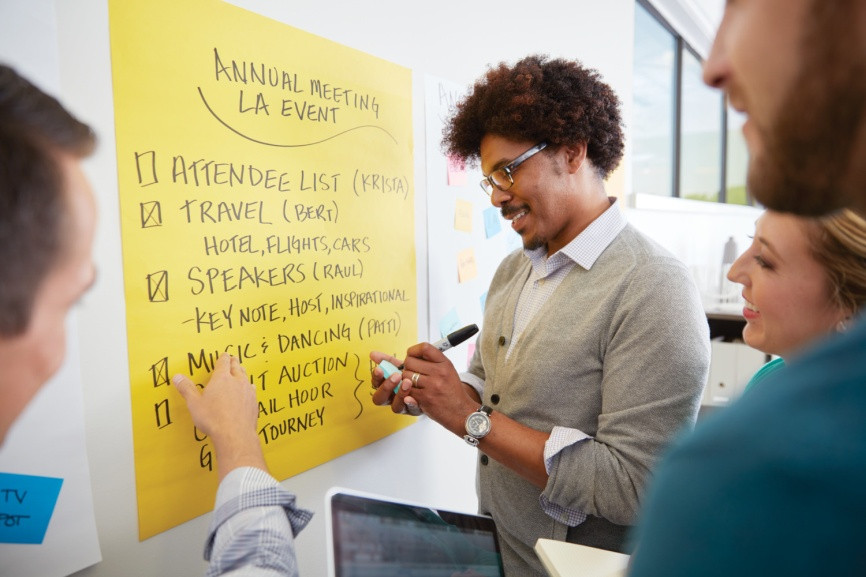 Blok na flipchart Post-it samoprzylepny gładki 25k