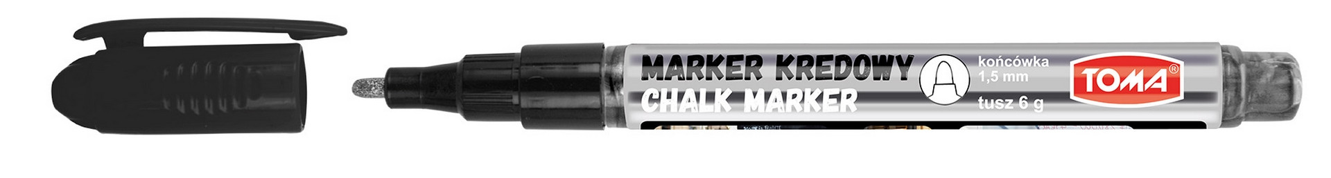 Marker kredowy 1,5mm Toma TO-293 srebrny