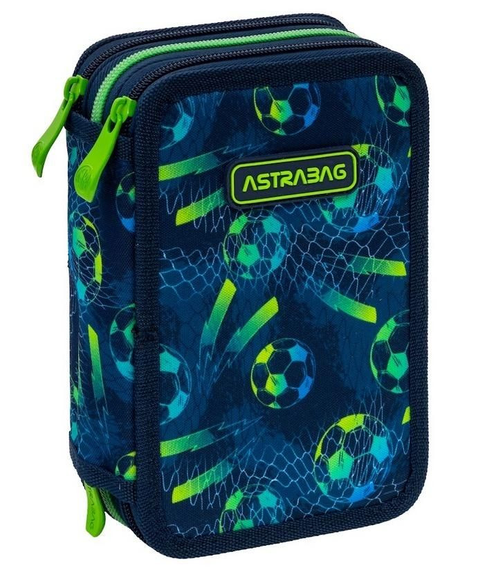 Piórnik JUMBO potrójny z wyposażeniem ASTRABAG Football AC31 503026034
