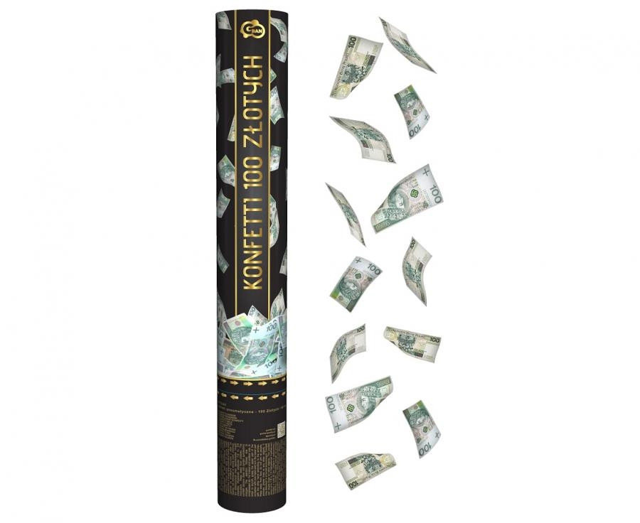 Konfetti pneumatyczne 100 Złotych / 40cm  GODAN