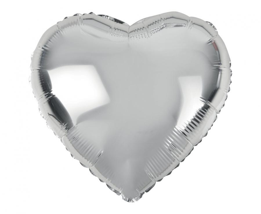 Balon foliowy Serce srebrne 18" FG-S36SR GoDan