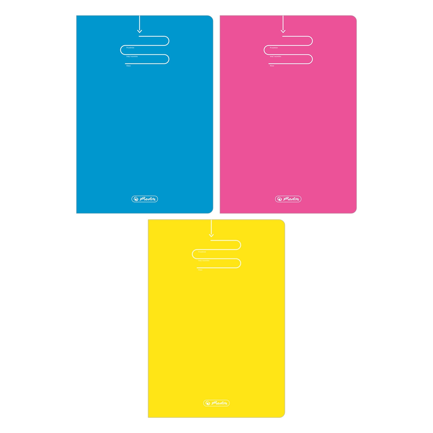 Brulion A5/96k. kratka klejony Color blocking 9583816 Herlitz