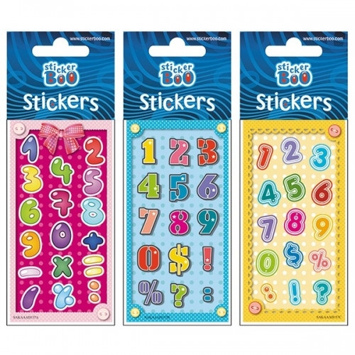 Naklejki 66x180 S-Boo Silv. Cyferki 2 382530 Starpak