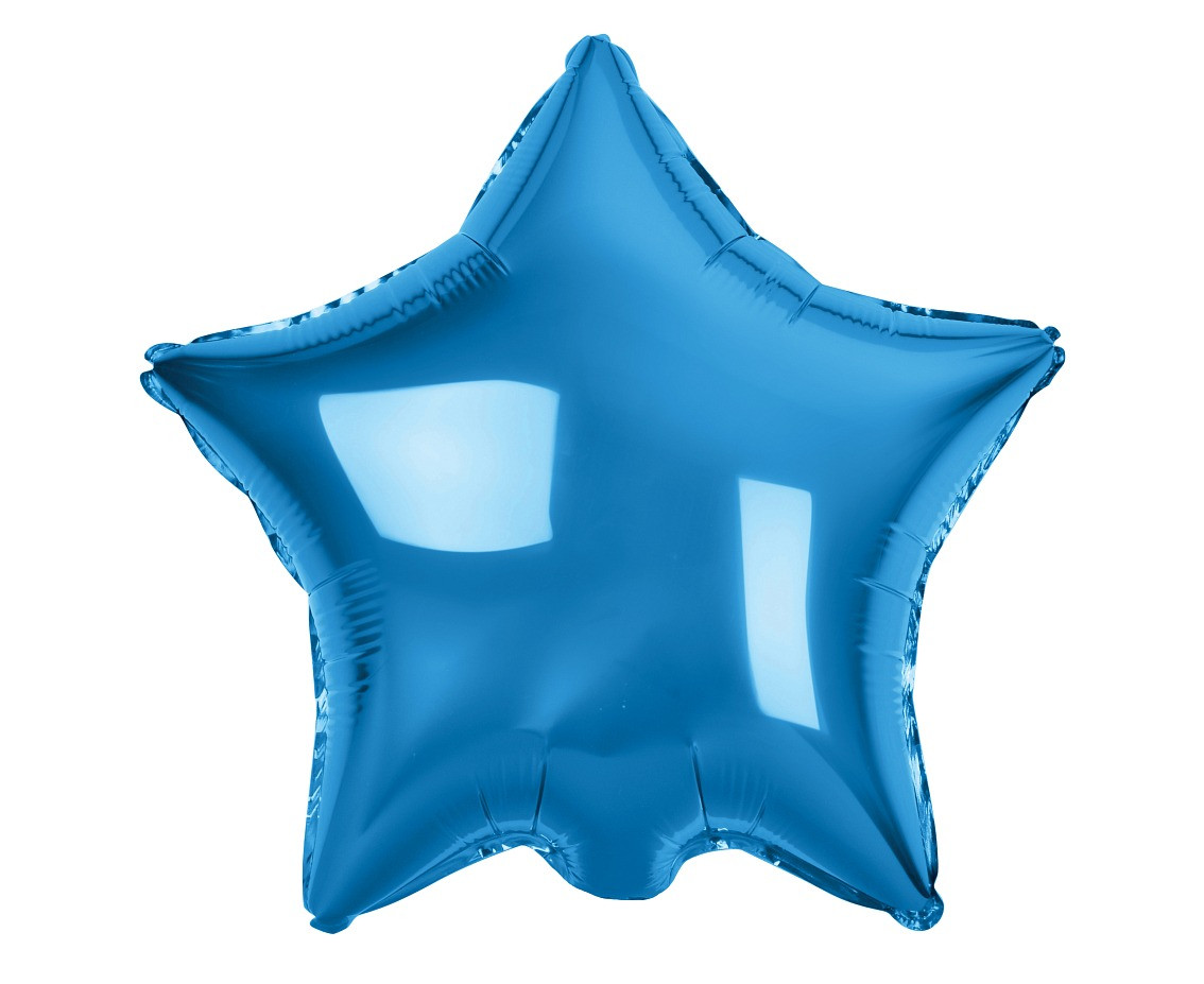 Balon foliowy Gwiazda niebieska 19" HS-G19NB GoDan