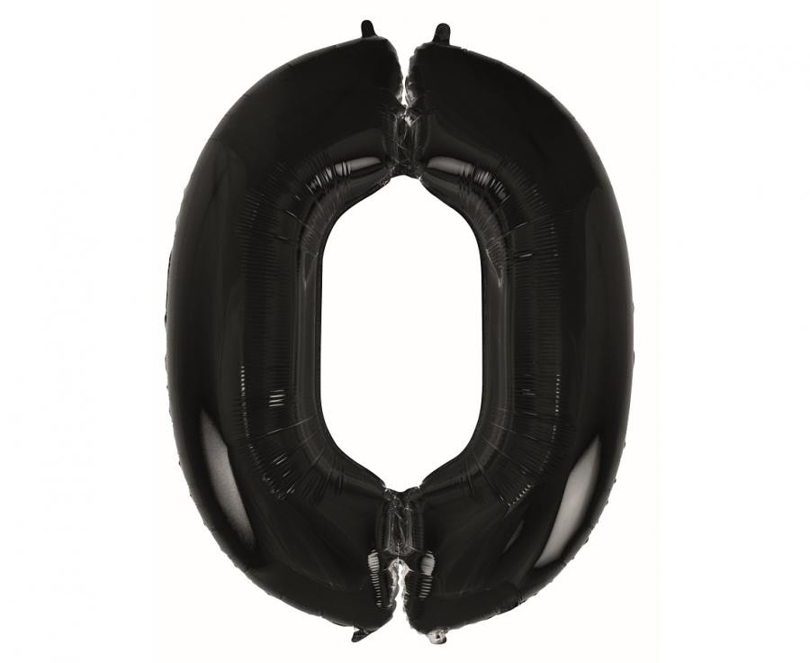 Balon foliowy B&C Cyfra 0 - czarna 92cm Godan