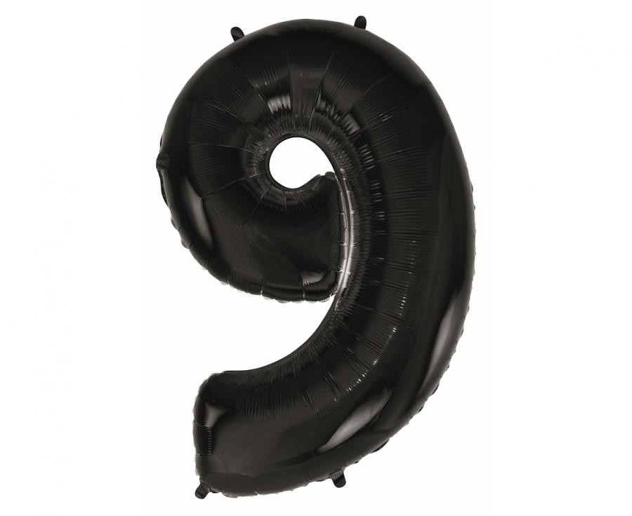 Balon foliowy B&C Cyfra 9 - czarna 92cm Godan