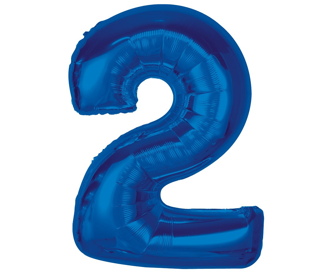 Balon foliowy Smart cyfra 2 niebieska 92cm AA CH-S9N2 GoDan