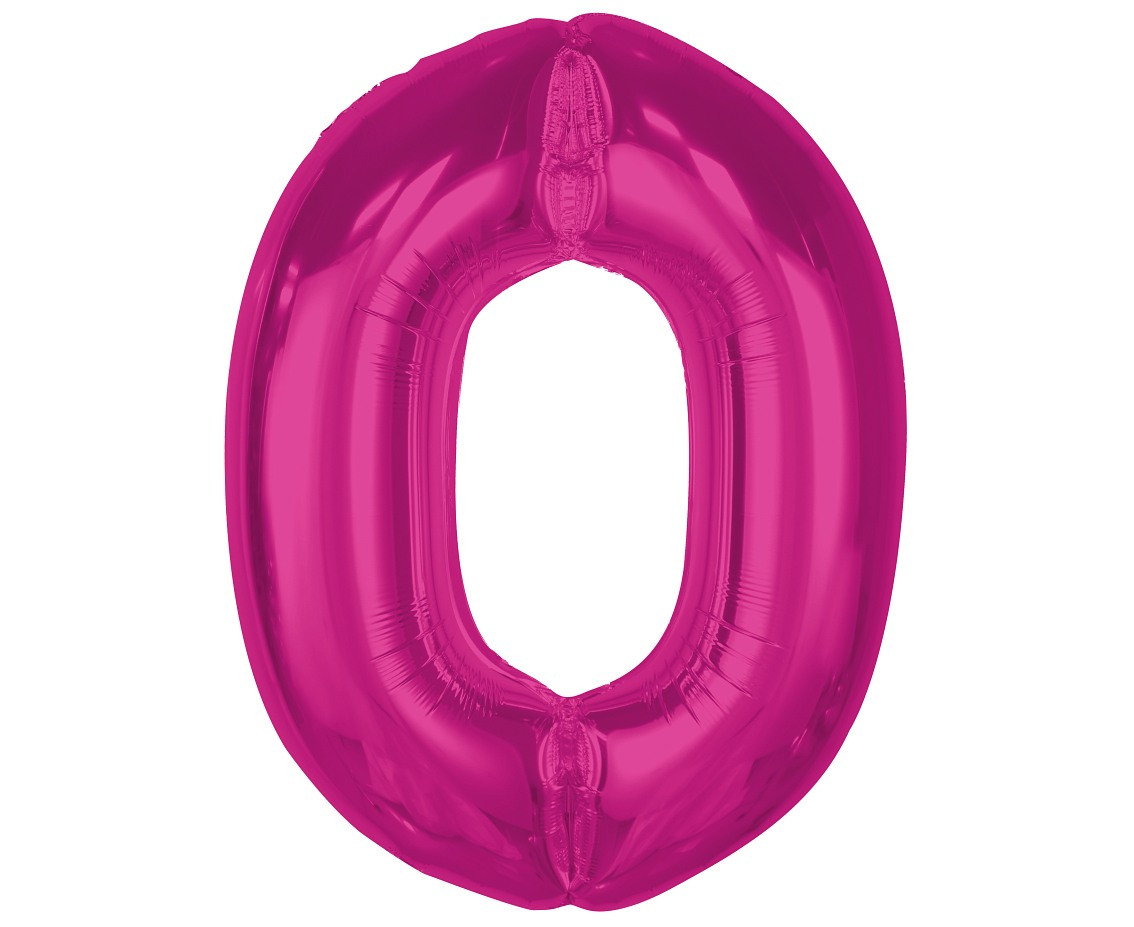 Balon foliowy Smart cyfra 0 różowa 92cm CH-S9R0 GoDan