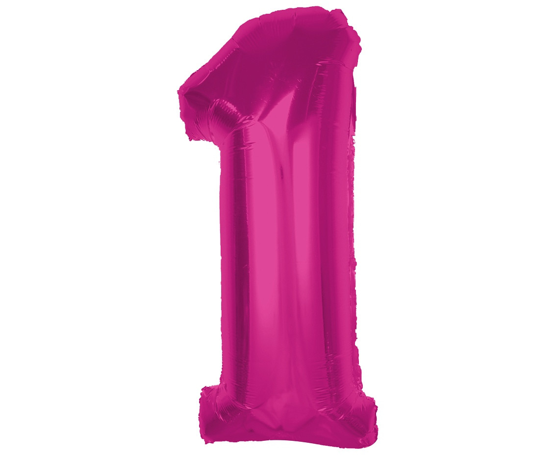 Balon foliowy Smart cyfra 1 różowa 92cm CH-S9R1 GoDan