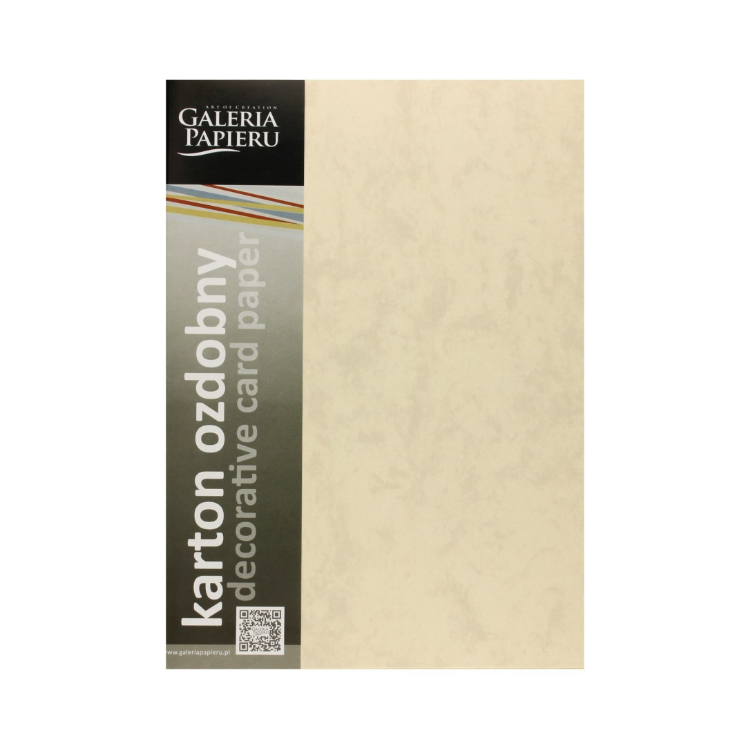Karton ozdobny A4 (20) Marmur kremowy  Argo 220g (205302)