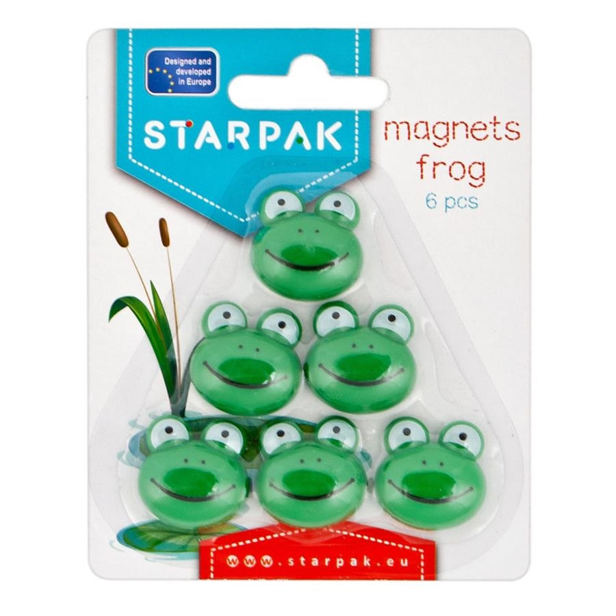 Magnesy 25mm żaba (6szt.) 438889 Euro-Trade