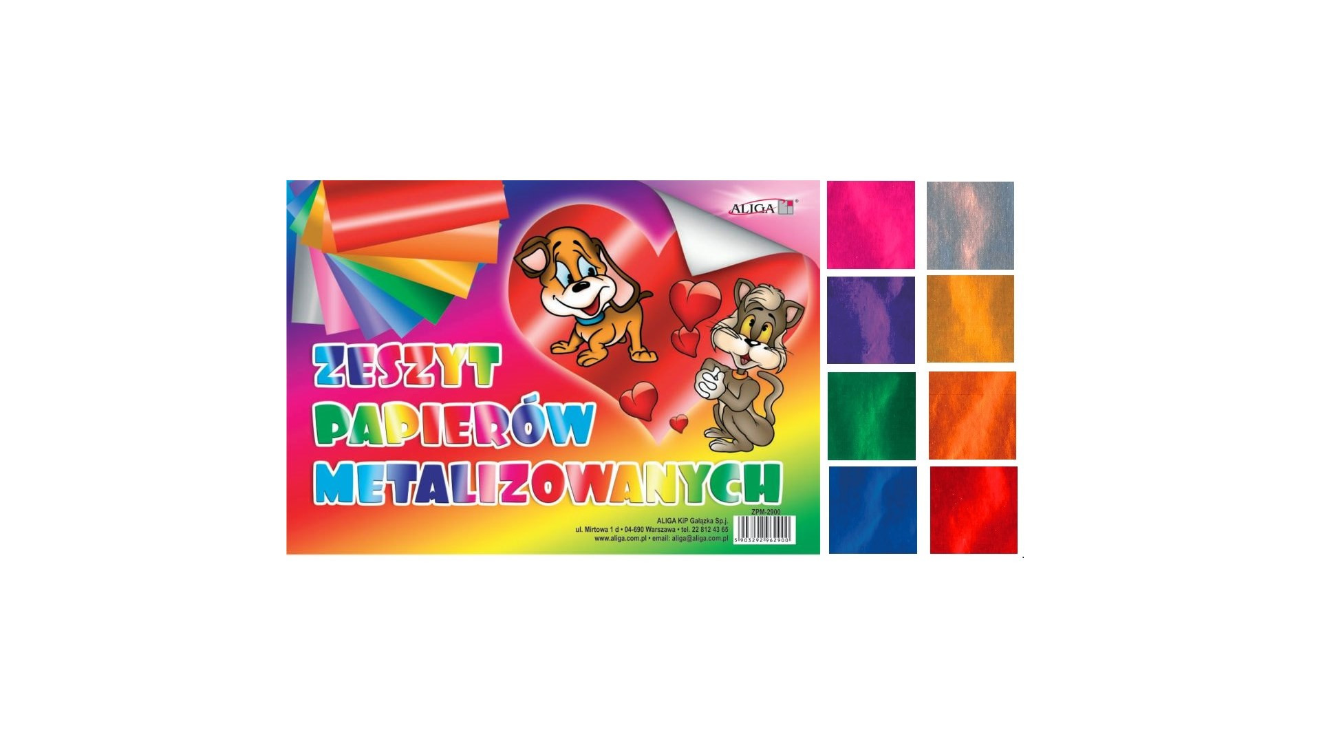 Zeszyt B4 papierów metalizowanych ZPM-2917 Aliga