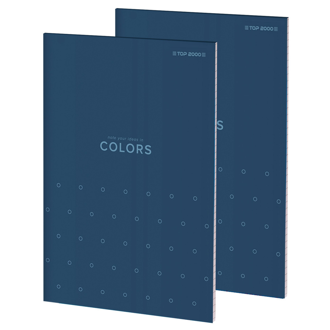 Blok notatnikowy  A6/50k. kratka klejony Topcolors