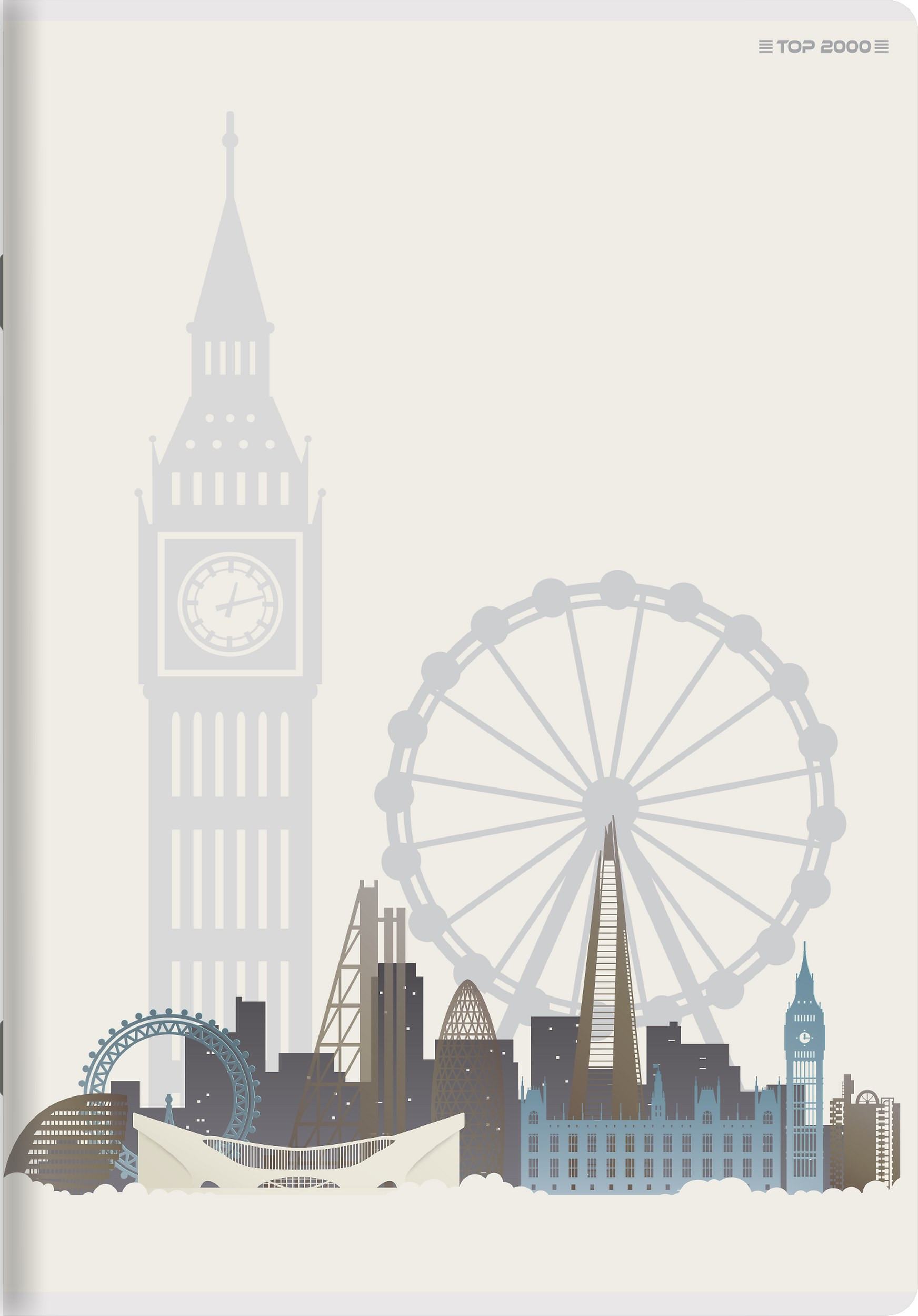 Zeszyt A5/96k kratka 70g Top City/Gradient Hamelin