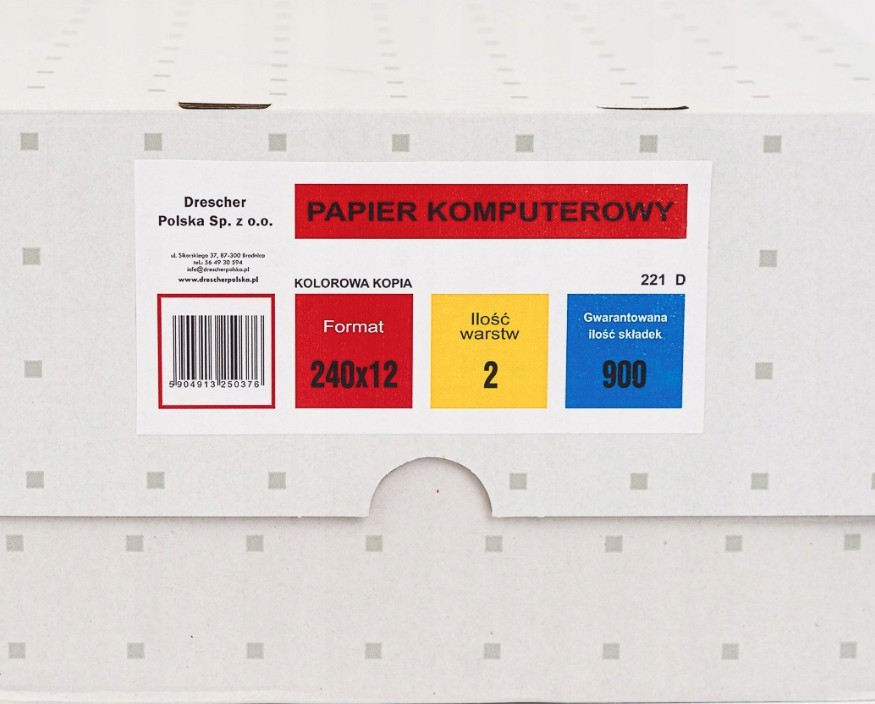 Papier komp. 240x12x2 kol. Drescher