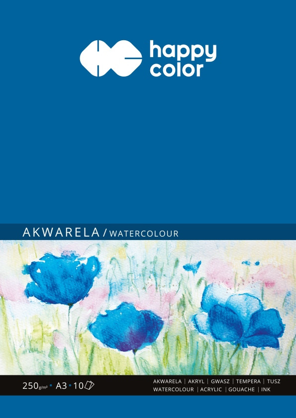 Blok akwarelowy A3/10 250g Happy Color HA 3725 3040 GDD