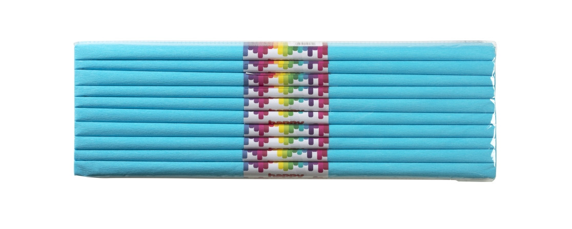 Bibuła marszczona 50x200 turkusowa 10szt. Happy Color