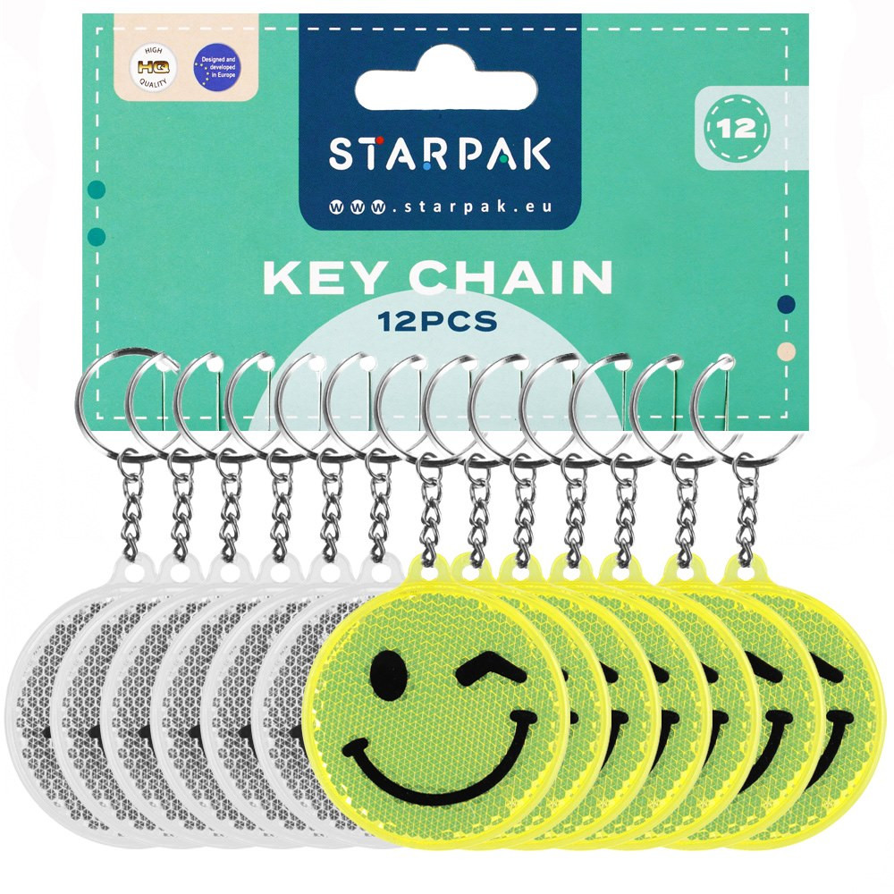 Brelok odblaskowy Emotikony 517217 Starpak