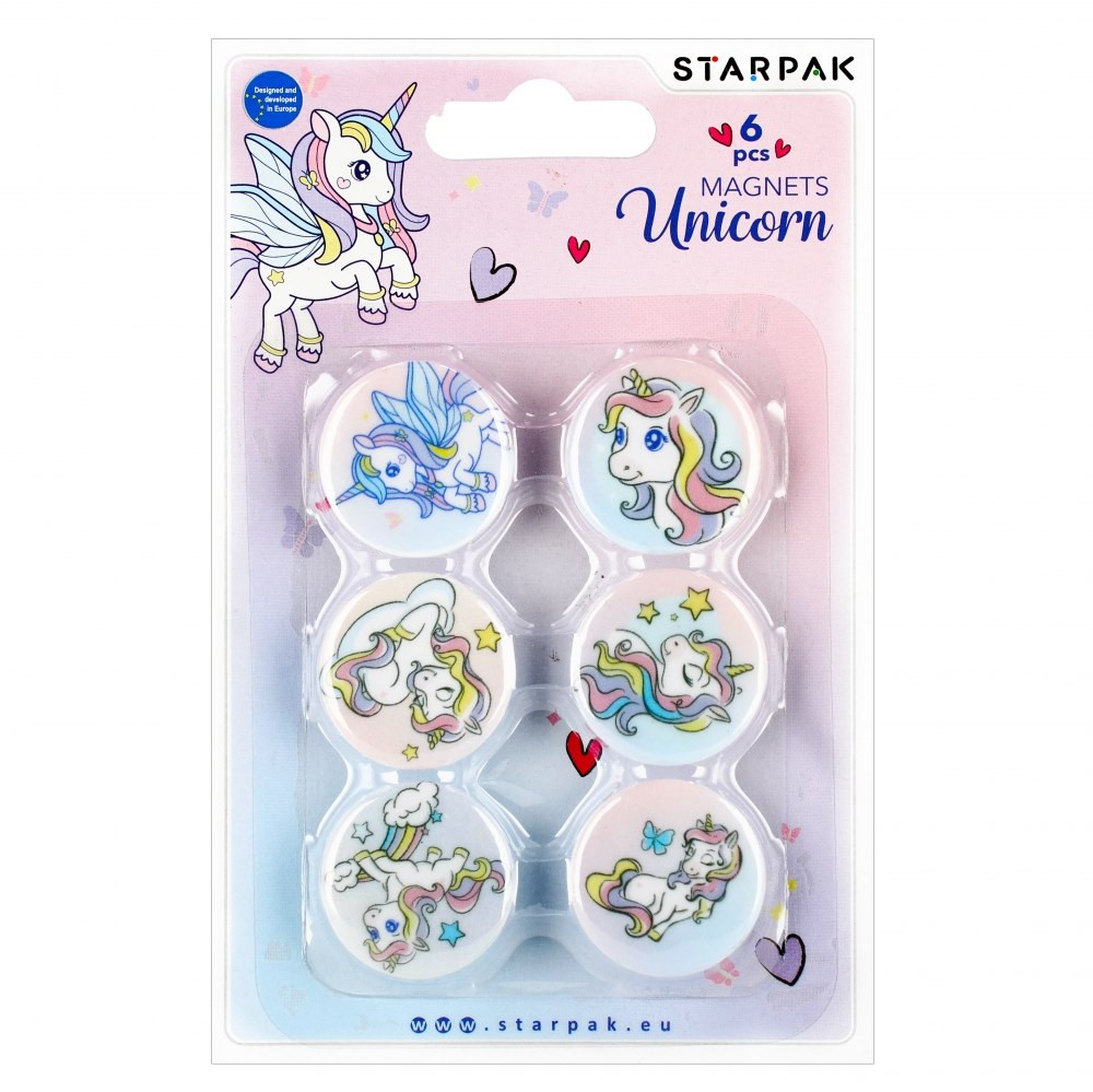 Magnes kol Unicorn 30mm 6szt 528367 Starpak