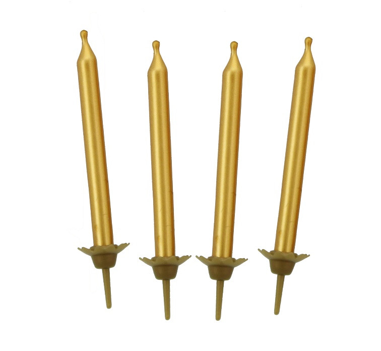Świeczki urodzinowe zlote (10szt) BP560007A GoDan