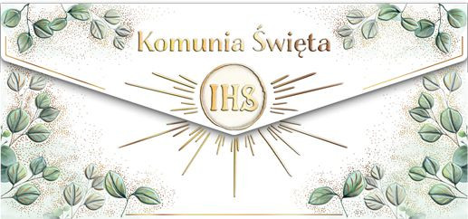 Koperta Komunia Kielich z eukaliptusem Henry