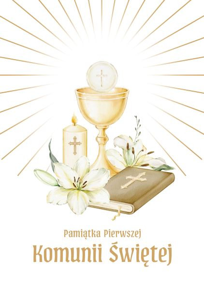 Pakiet komunijny Kielich (Biblia + pamiątka) Zielona Sowa