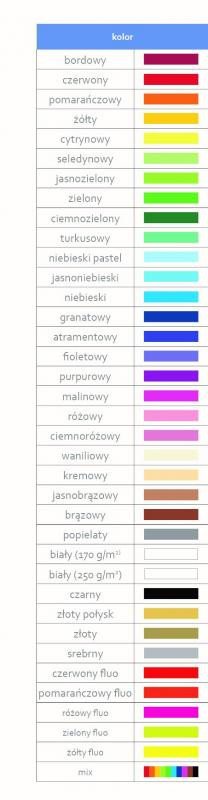 Karton A1 (20) cytrynowy Kreska