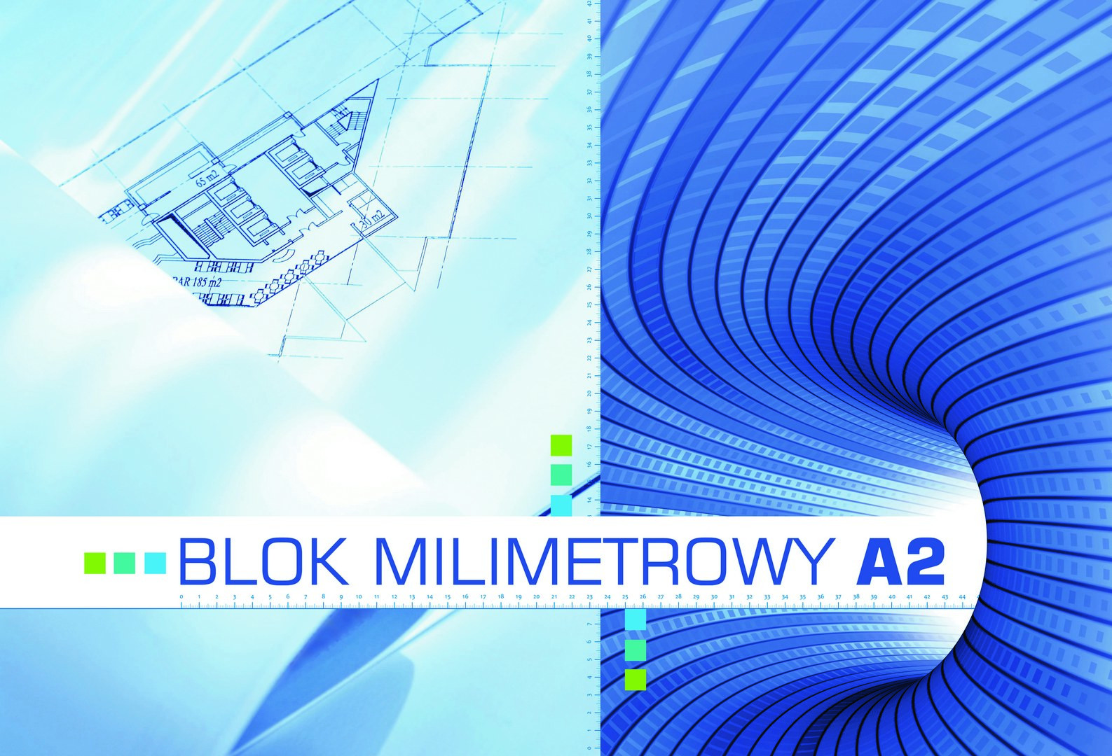 Blok milimetrowy A2 20k. Kreska