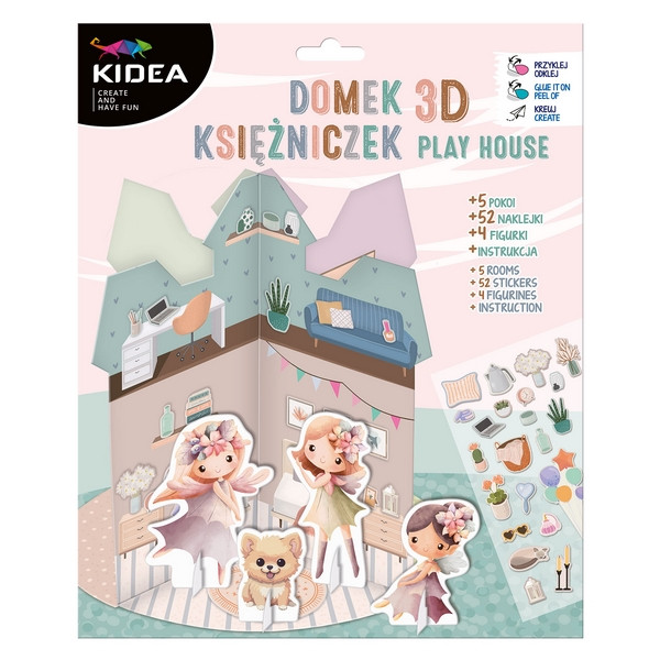 Kreatywny domek 3D dla księżniczek Kidea KDOKKA Derform