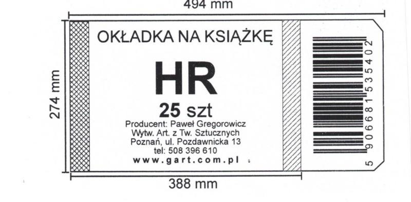 Okładki na podręczniki HR (25) Greg/historia, religia S-40 (wym. 374x388-494)