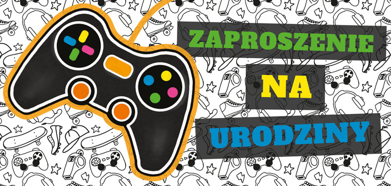 Zaproszenie na urodziny Pad kpl. 5 szt. Henry