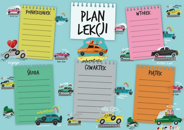 Plan lekcji A5 Auta Henry