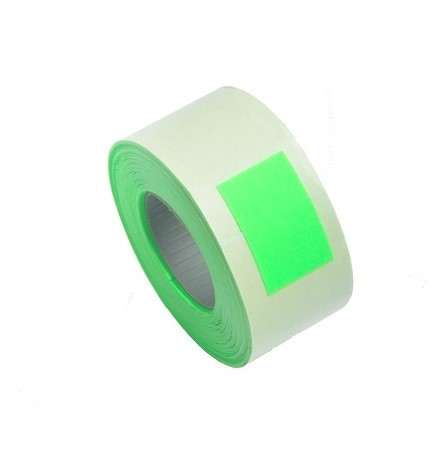 Taśma do metkownicy (5) dwurzędowa prosta  (26x16) fluor zielona