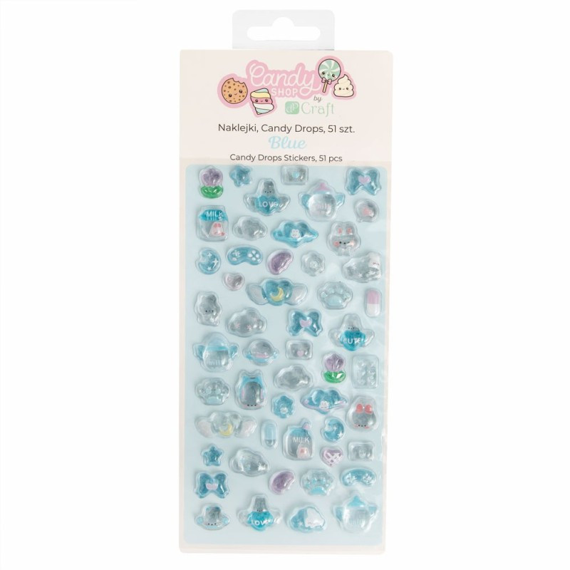 Naklejki Candy Drops 51szt - Blue DPNK-296 Dalprint