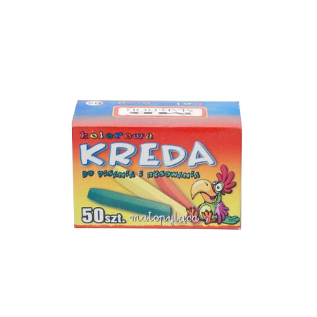 Kreda szkolna MarBor B5/50szt. mix