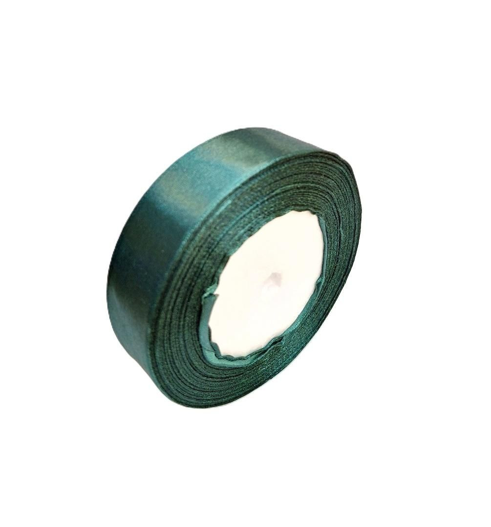 Wstążka satynowa 25mmx32m Zieleń butelkowa WS25-74 Brewis