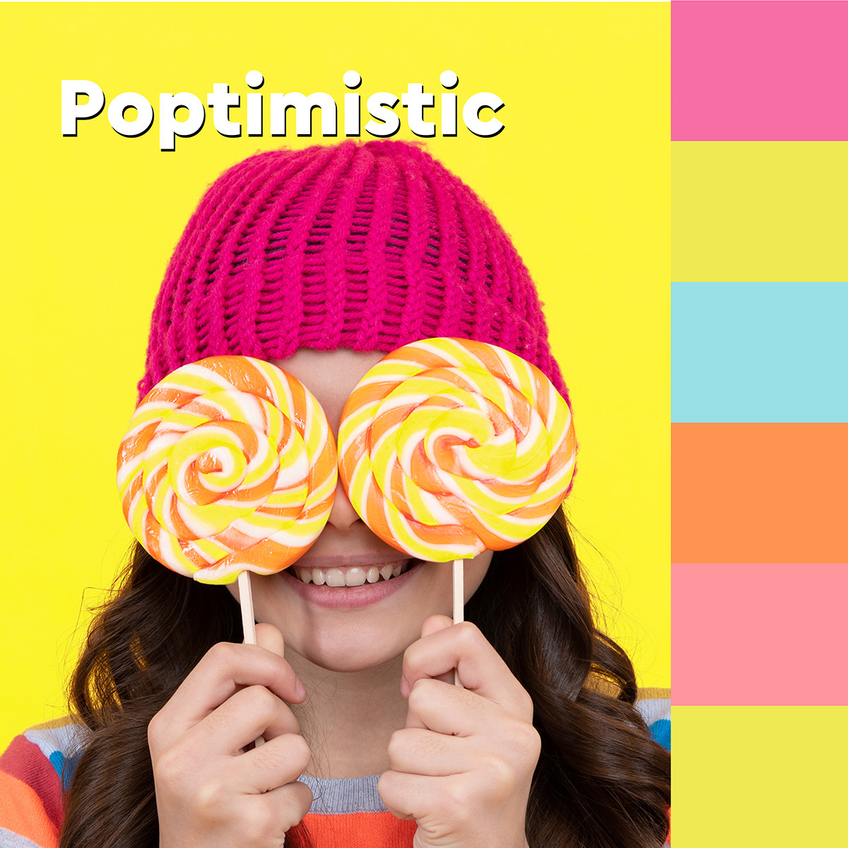 Karteczki samoprzylepne Post-it Poptimistic 76x76mm 6x100k