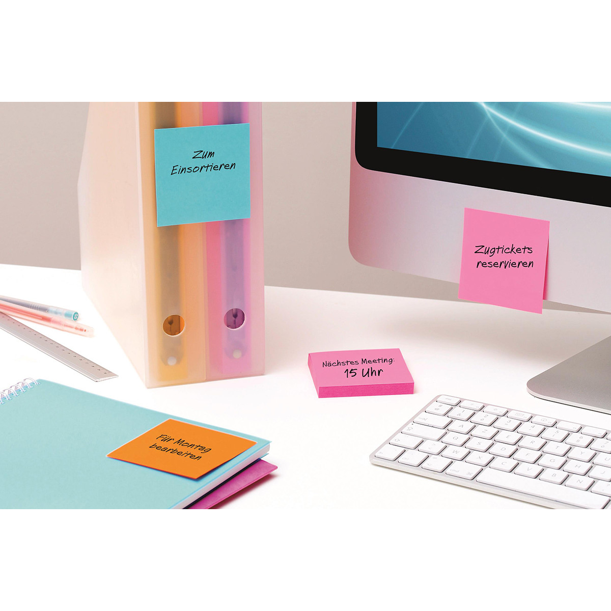 Karteczki samoprzylepne Post-it® Super Sticky Cosmic 76x76mm 6x90k