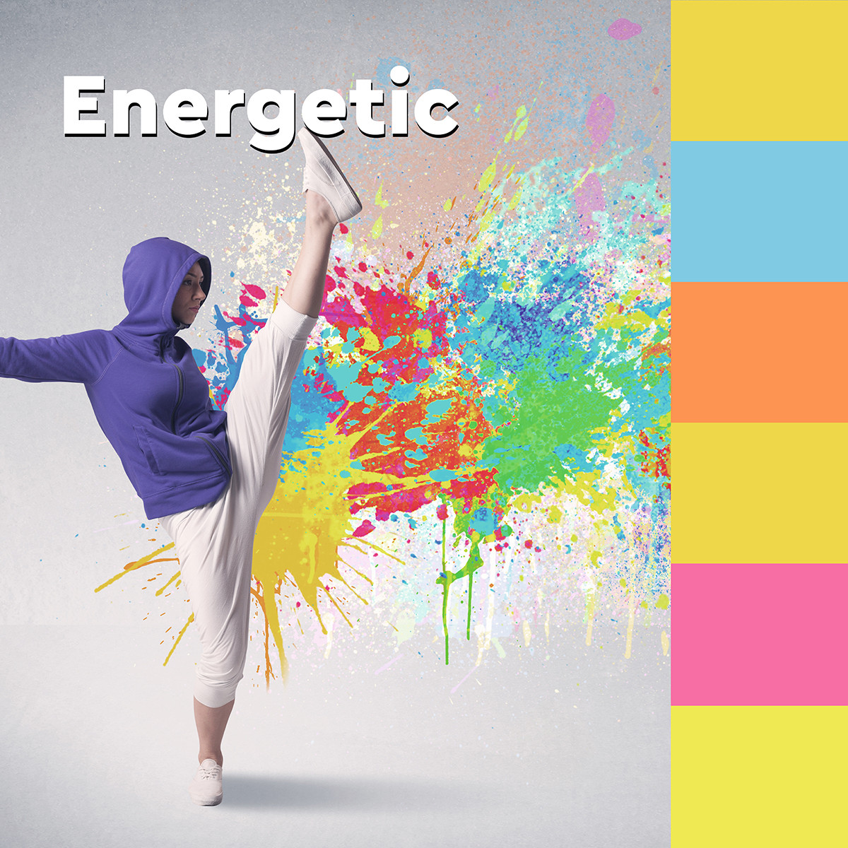 Karteczki samoprzylepne Post-it® Energetic 76 x 127mm 6 bloczków