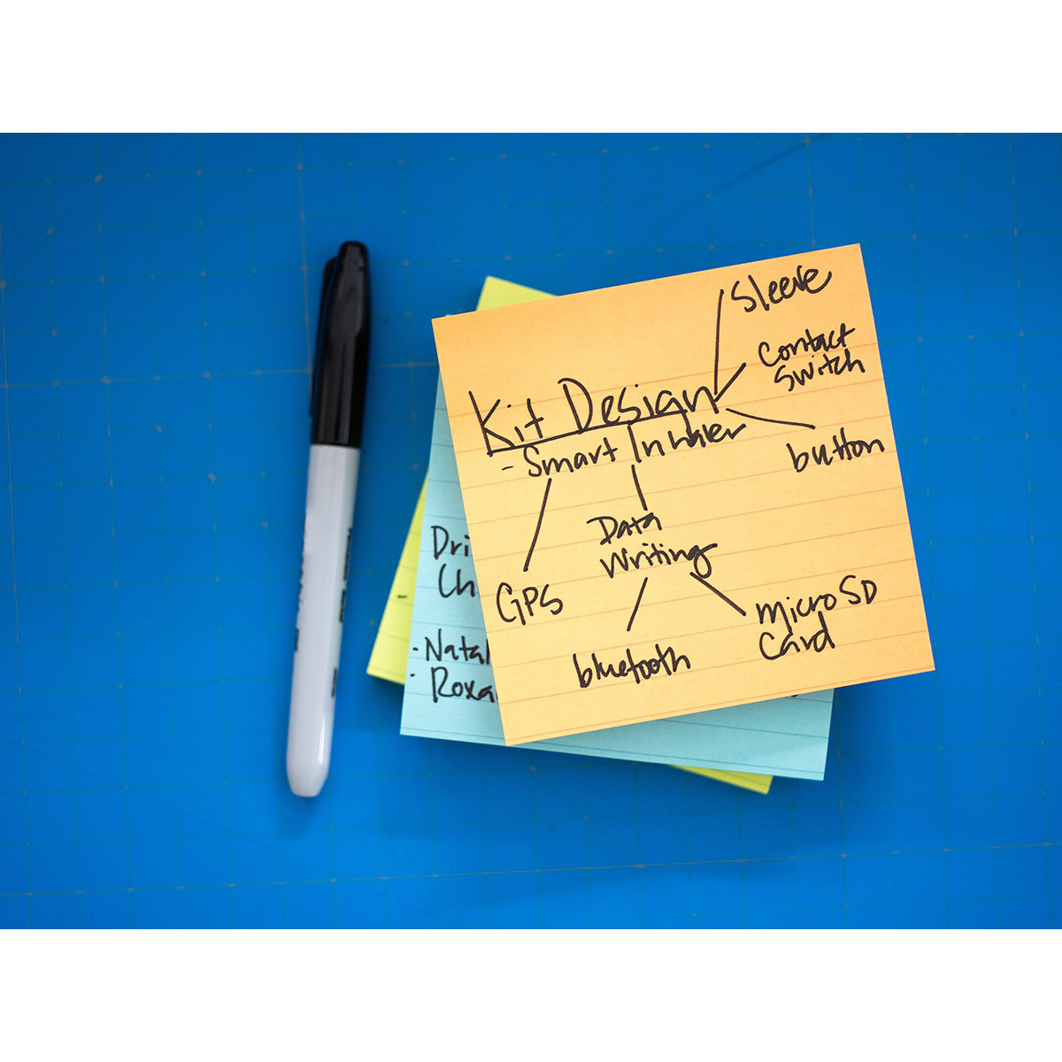 Karteczki samoprzylepne Post-it Super Sticky XL Cosmic w linię 101x101 mm 3x70k