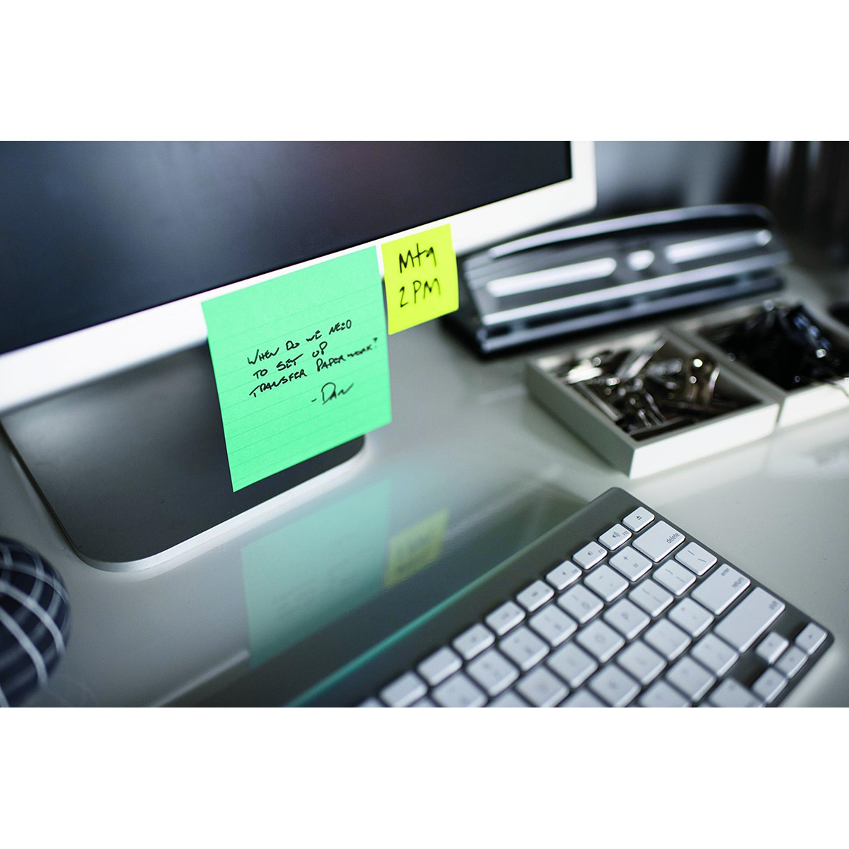 Karteczki samoprzylepne Post-it Super Sticky XL Oasis w linię 101x101mm 3x70