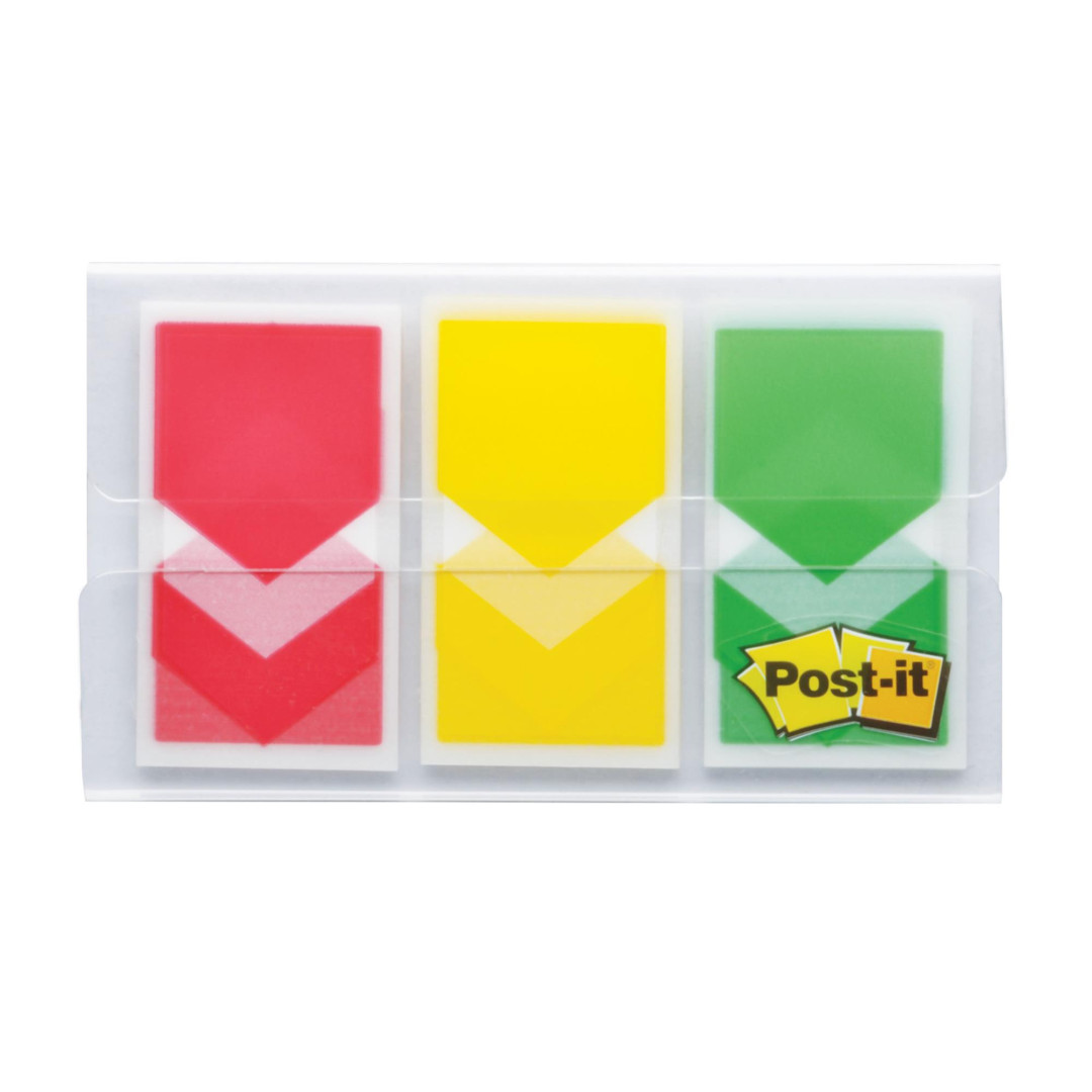 Zakładki Post-it do Priorytetyzowania, 3 kolory, 23,8x43,2mm, 3x20 zakładek