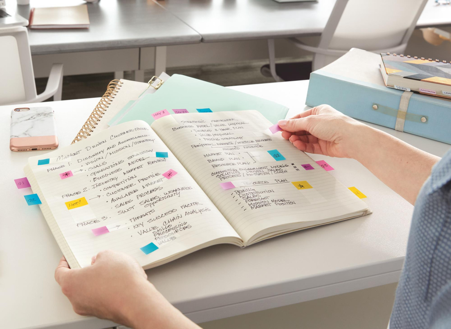 Zakladki indeksujące Post-it Mini 4kol. 11,9x43,1mm 4x35