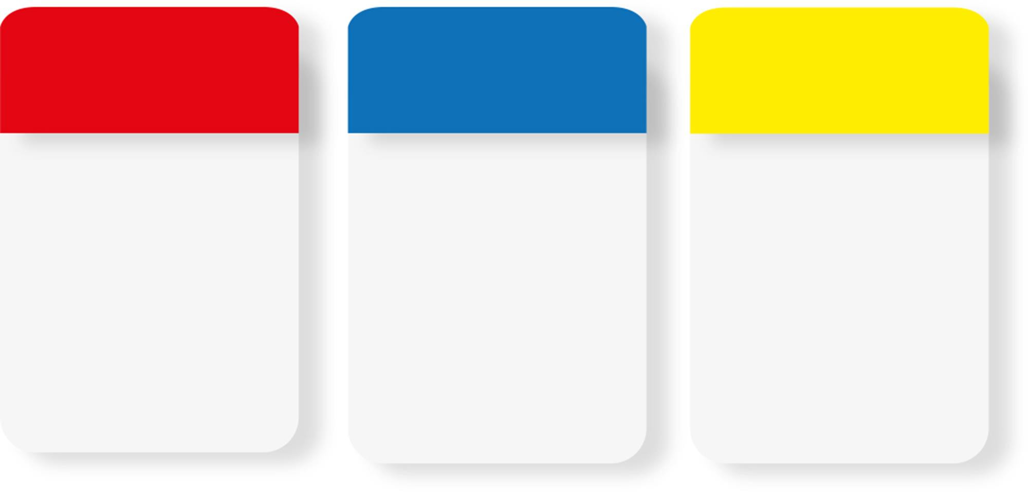 Zakładki indeksujące Post-it Strong 3kol. 25,4x38mm 3x22