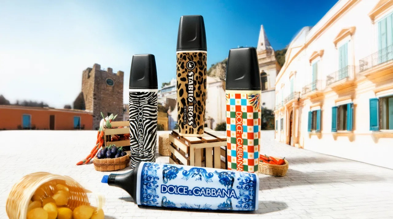 Zakreślacze Stabilo Boss x Dolce&Gabbana 4 kolory