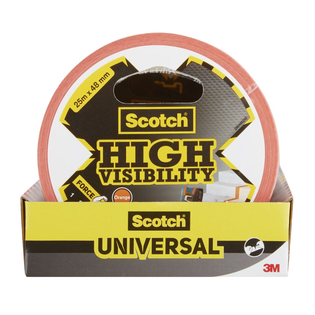 Taśma naprawcza uniwersalna mocno widoczna 25m x 48mm pomarańczowa Scotch