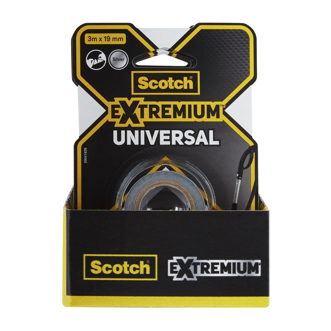Taśma naprawcza uniwersalna 3mm x 19mm srebna Scotch