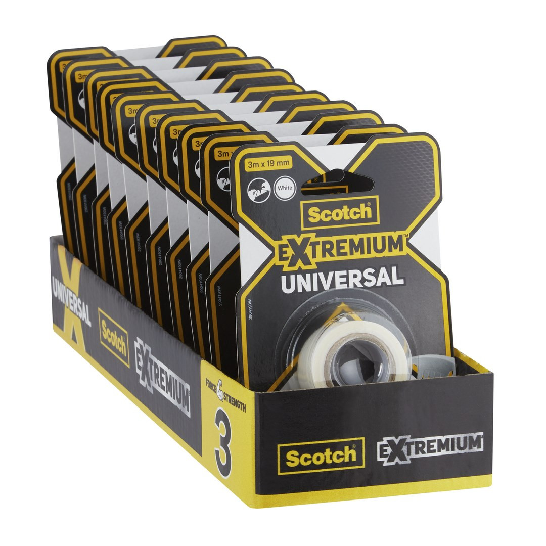 Taśma naprawcza uniwersalna 3m x 19mm biała Scotch