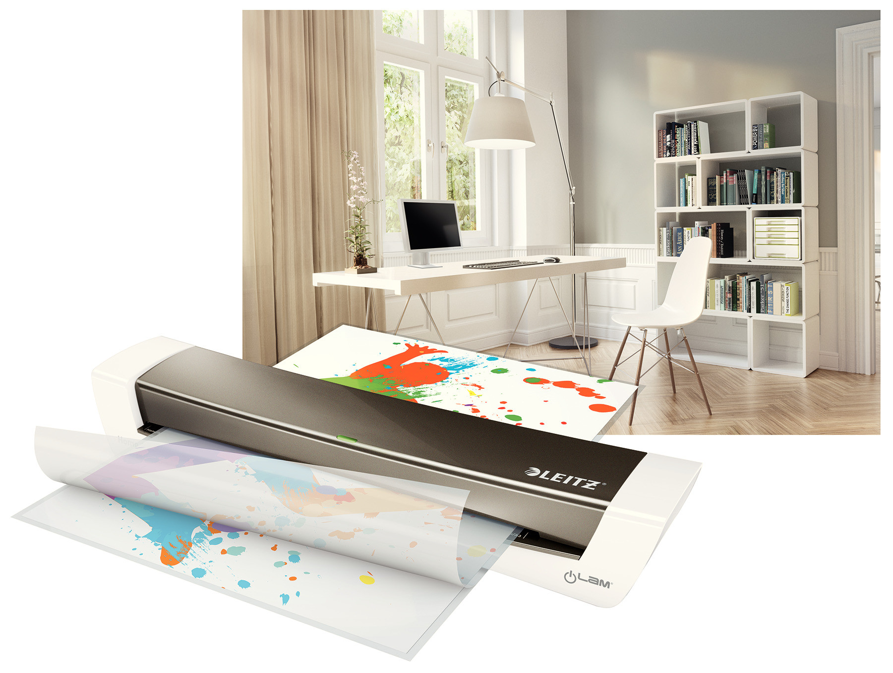 Laminator A3 Leitz iLAM Home Office szary